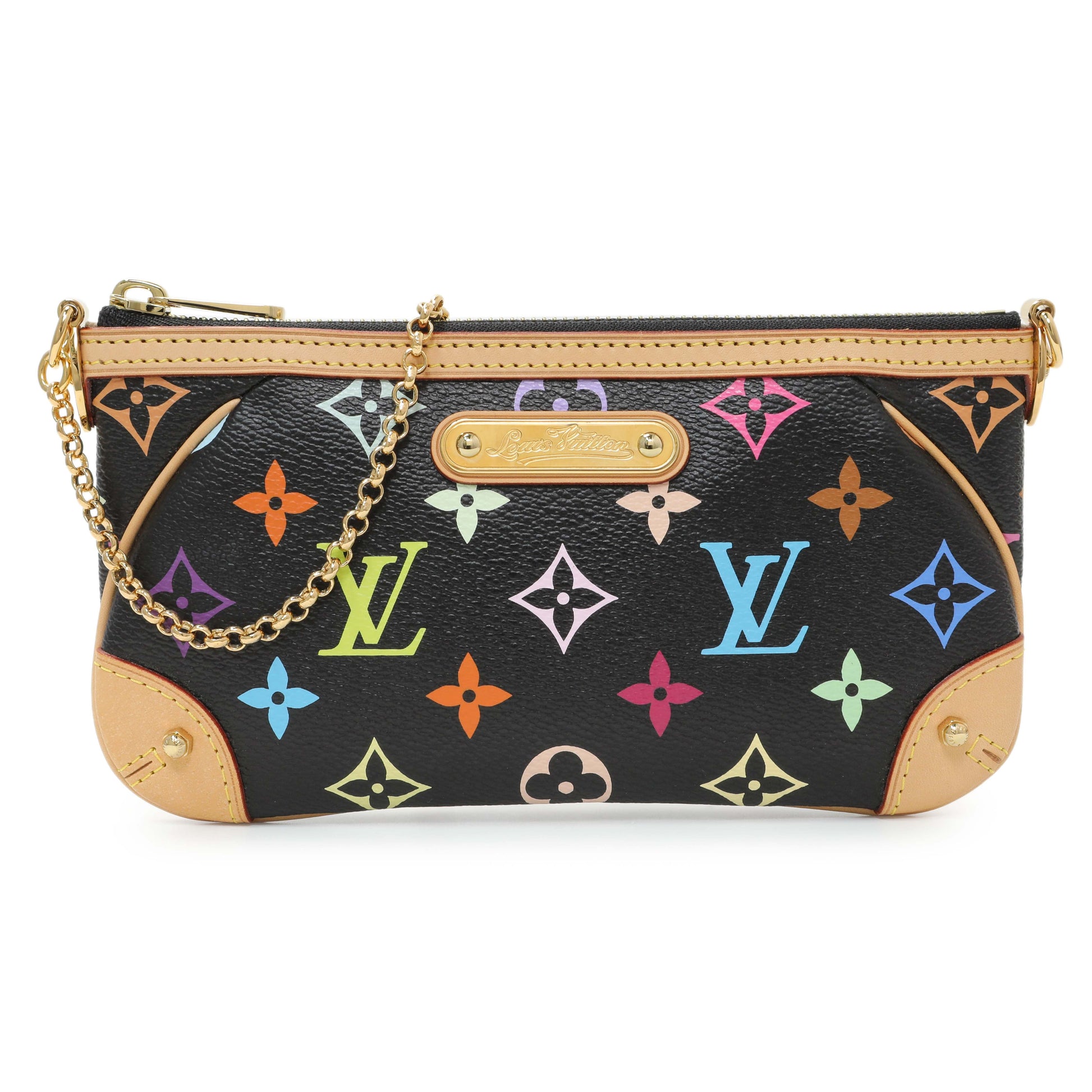 Exclusive Louis Vuitton Monogram Multicolor Pochette Milla MM — Front View