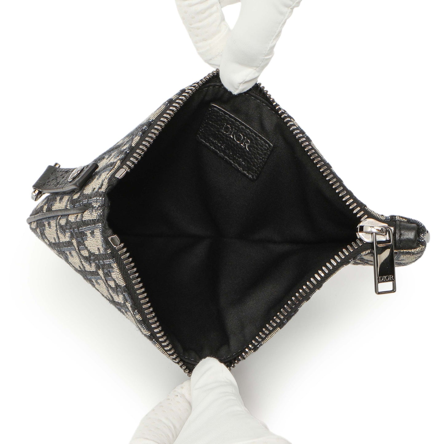 Exclusive Christian Dior Oblique Saddle Triple Pouch — Alternate View 12