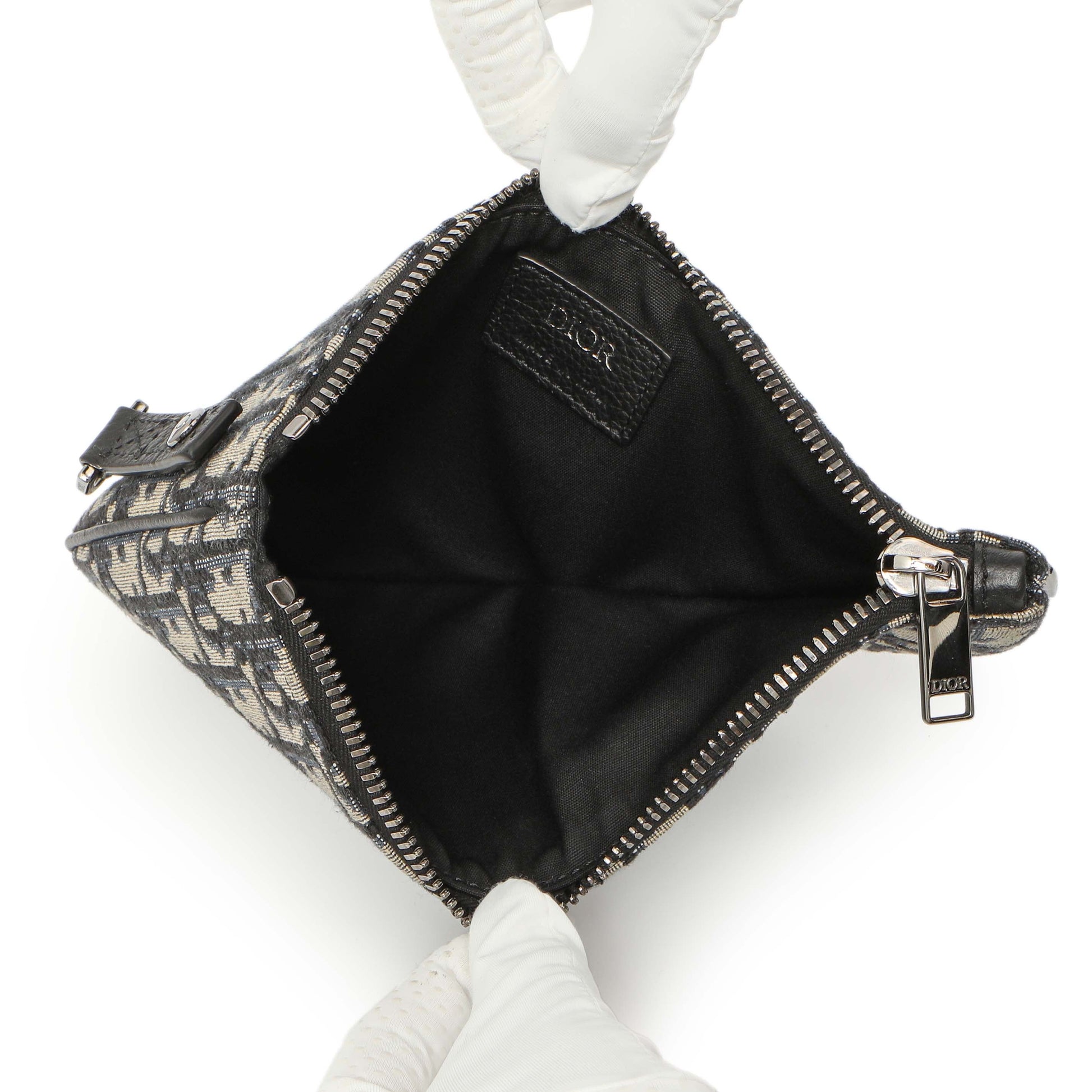 Exclusive Christian Dior Oblique Saddle Triple Pouch — Alternate View 12