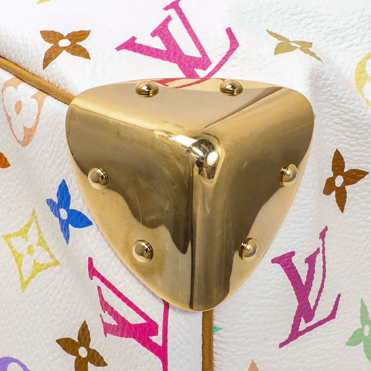 Exclusive Louis Vuitton Monogram White Multicolor Speedy 30 — Top View