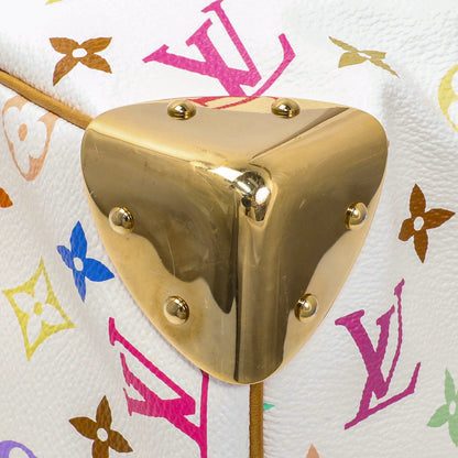 Exclusive Louis Vuitton Monogram White Multicolor Speedy 30 — Top View