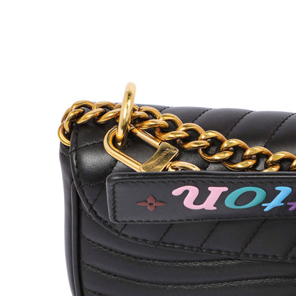 Exclusive Louis Vuitton Black Calfskin New Wave Chain PM — Alternate View 9