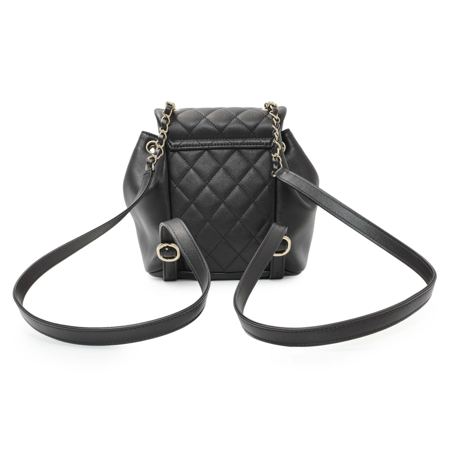 Exclusive Chanel Black Duma Backpack Small — Side View