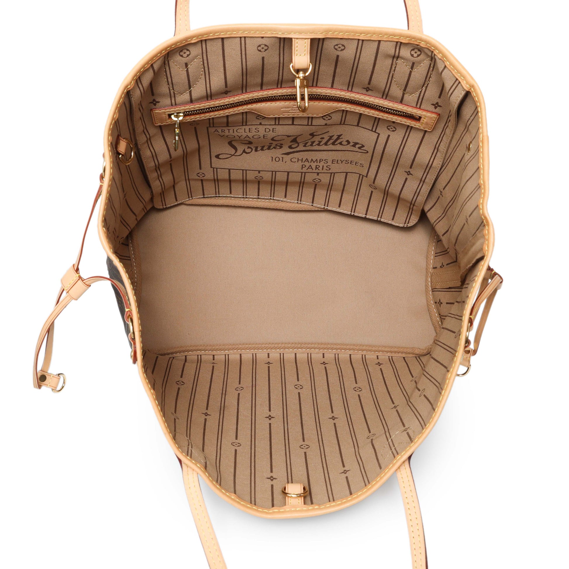 Exclusive Louis Vuitton Monogram Neverfull MM — Top View