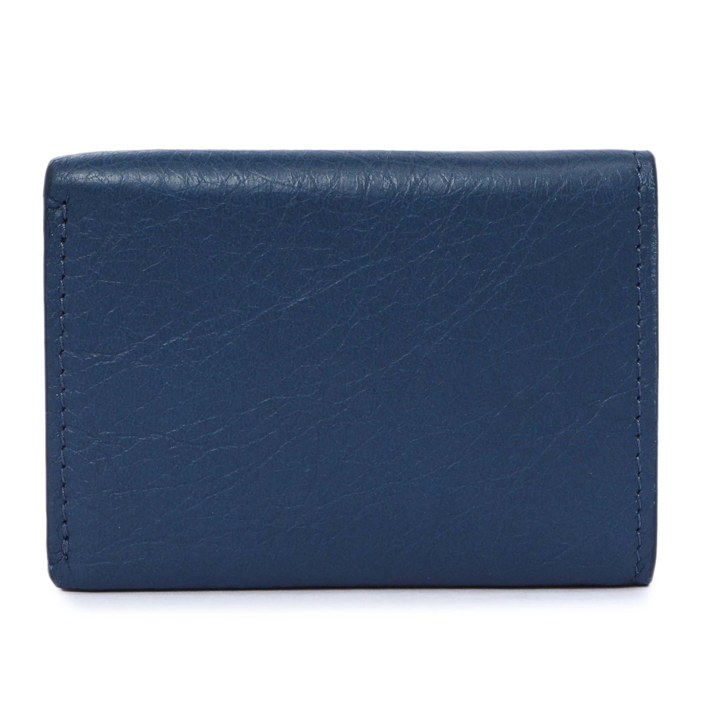 Exclusive Balenciaga Blue Lambskin Classic Mini Wallet — Side View