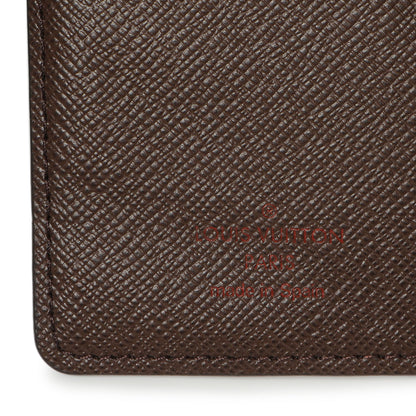 Exclusive Louis Vuitton Damier Ebene Small Ring Agenda Cover — Detail View