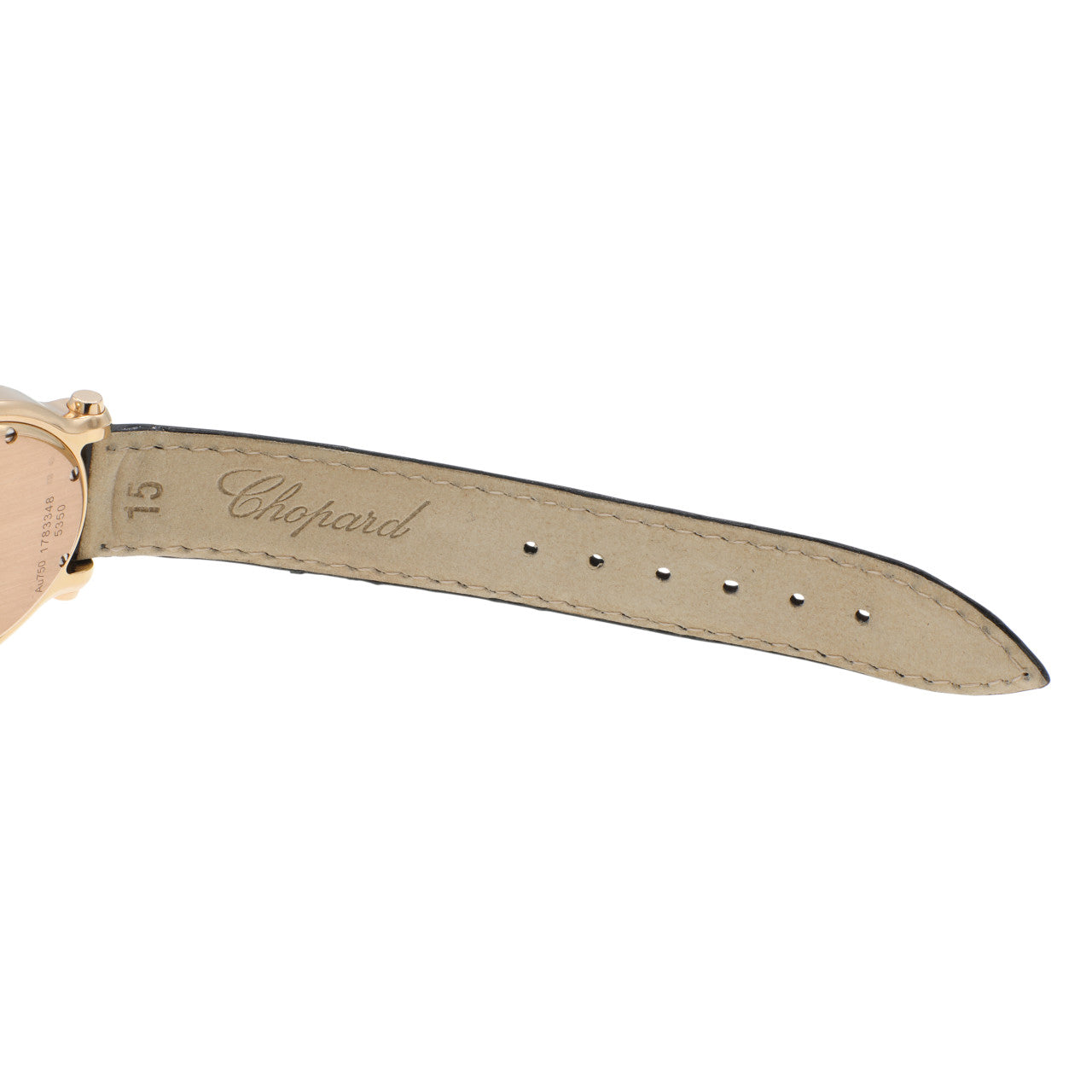 Exclusive Chopard 18K Rose Gold Happy Sport Oval Quartz Ladies Watch 275350-5003 — Detail View
