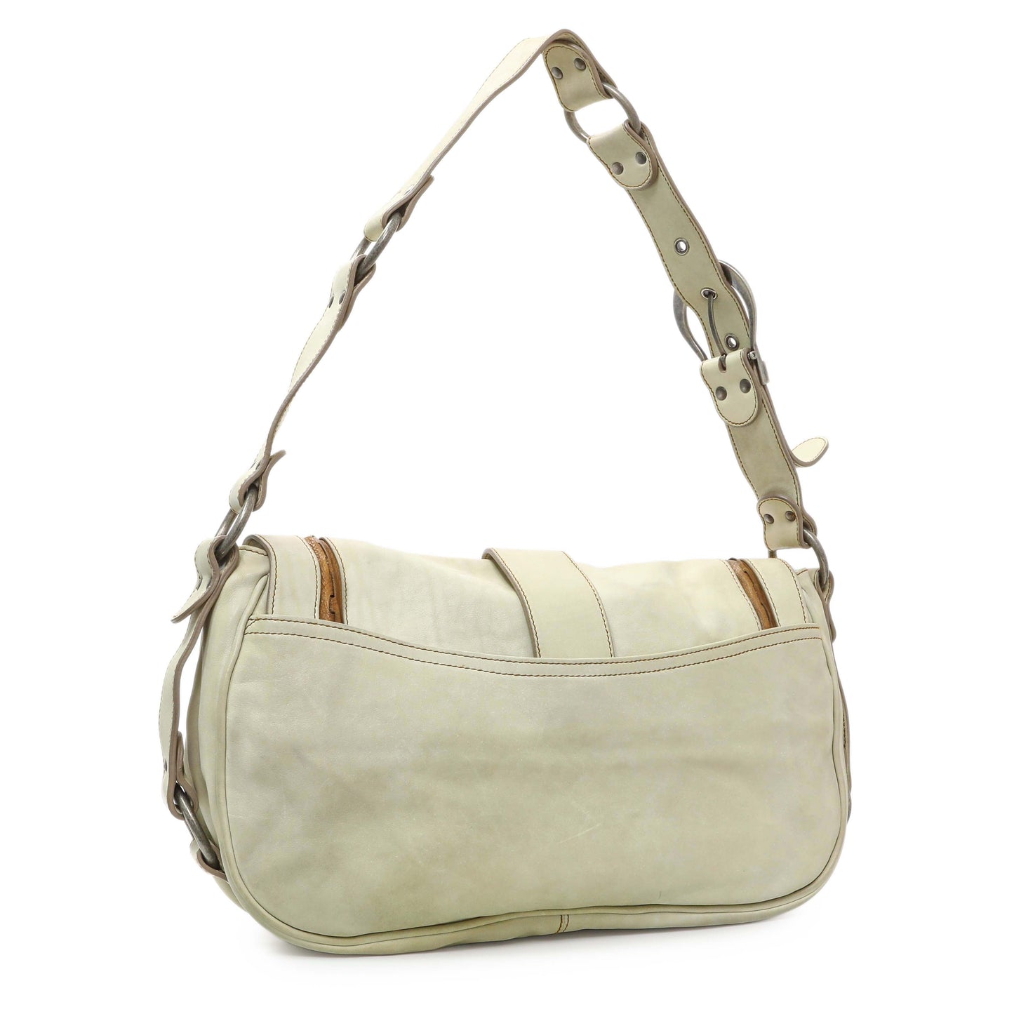 Exclusive Christian Dior Calfskin Gaucho Saddle Bag — Side View