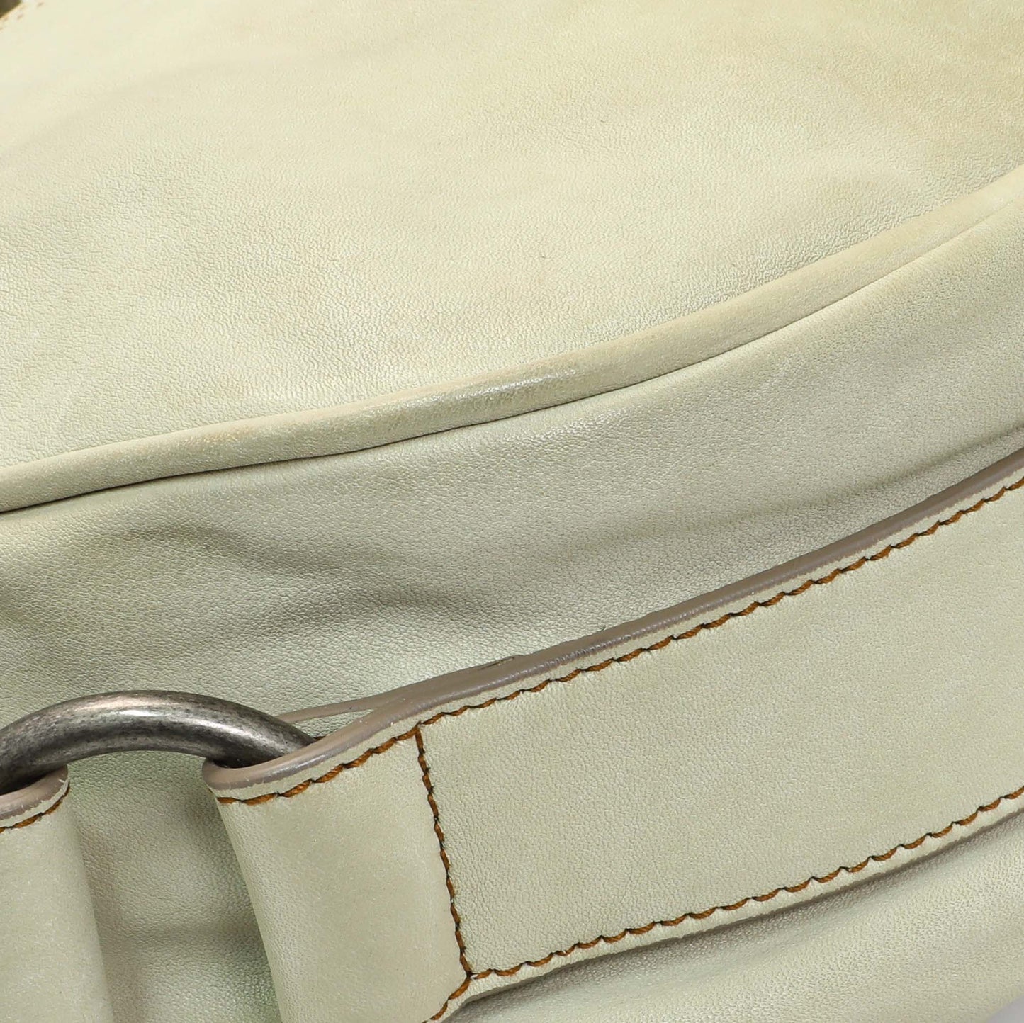 Exclusive Christian Dior Calfskin Gaucho Saddle Bag — Lifestyle View
