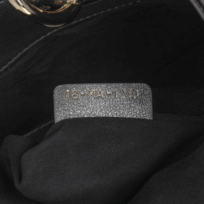 Exclusive Christian Dior Metallic Grey Lambskin Cannage Small Small My ABCDior Lady Dior — Lifestyle View