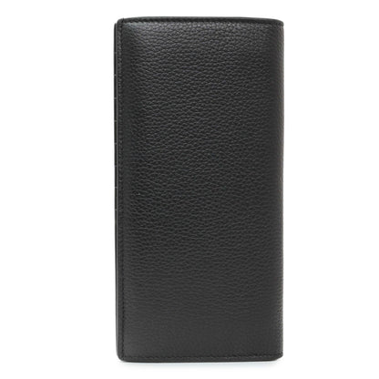 Exclusive Christian Dior Black Calfskin Icon Vertical Wallet — Side View