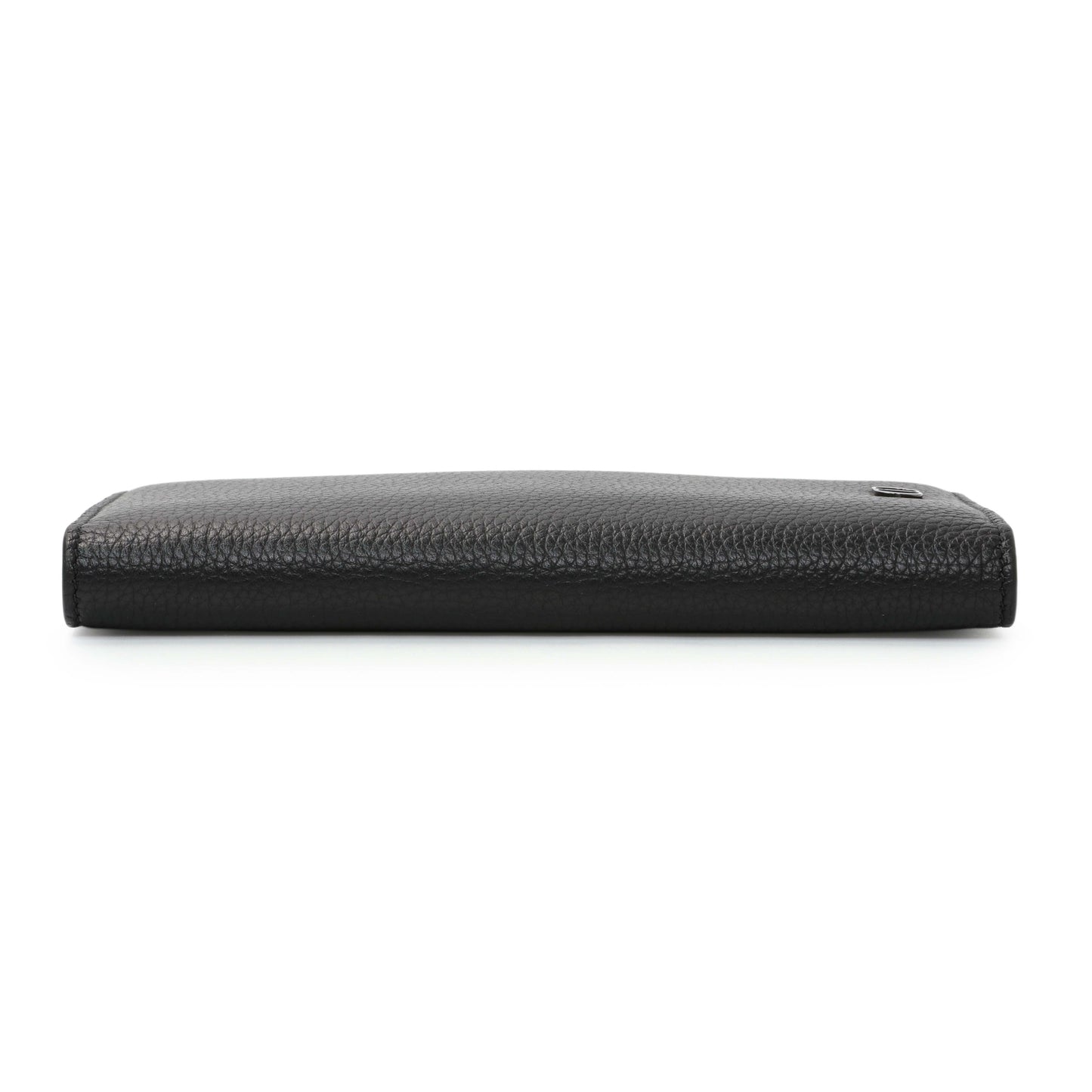 Exclusive Christian Dior Black Calfskin Icon Vertical Wallet — Back View