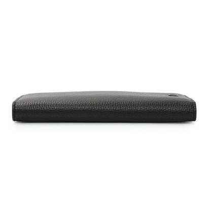 Exclusive Christian Dior Black Calfskin Icon Vertical Wallet — Back View