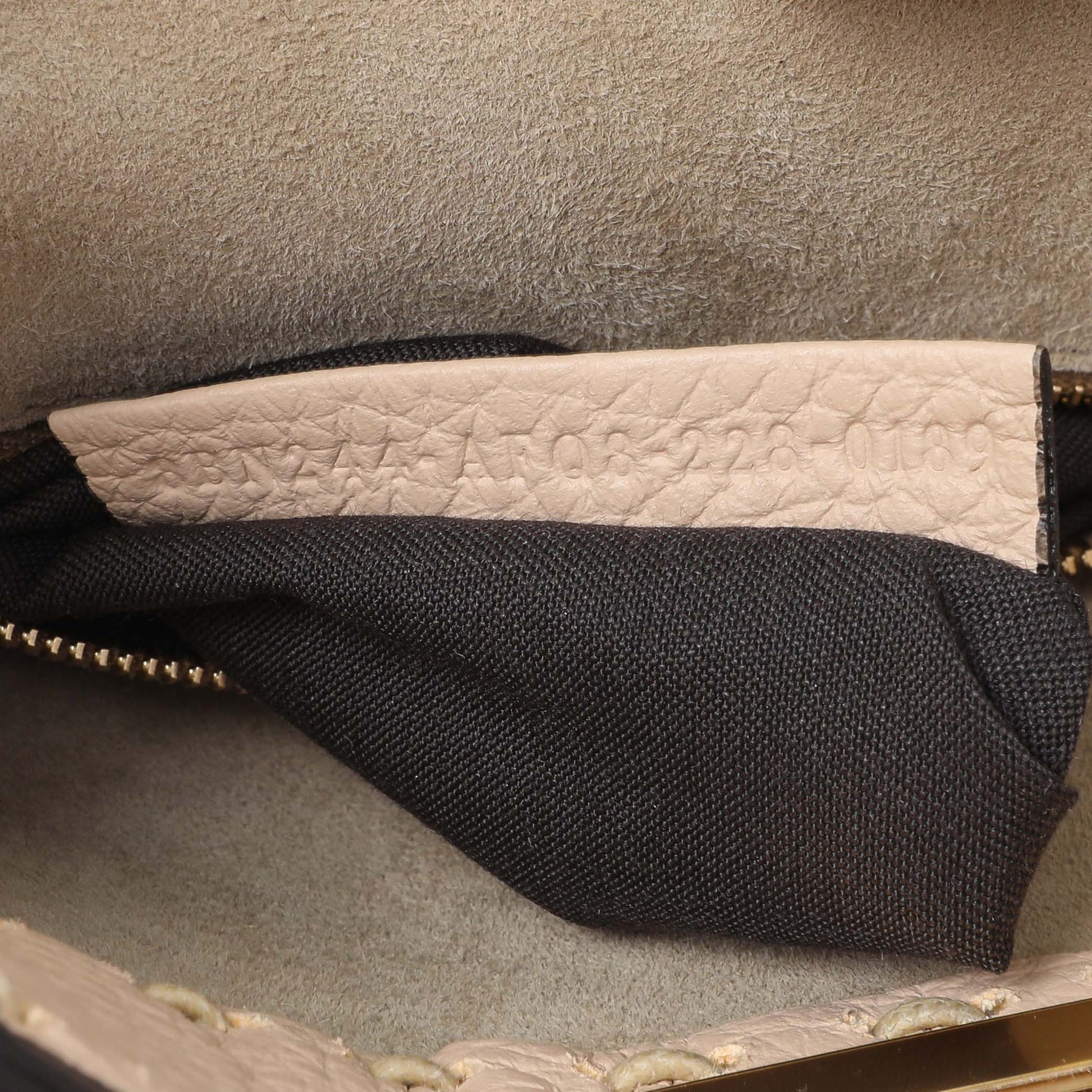 Exclusive Fendi Cuoio Romano Selleria Mini Peekaboo Iconic Satchel — Lifestyle View