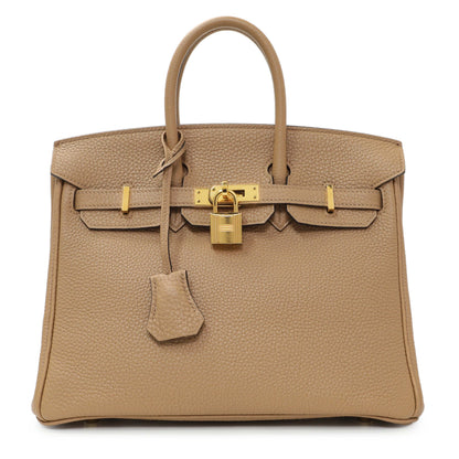 Exclusive Hermes Chai Togo Birkin 25 — Front View