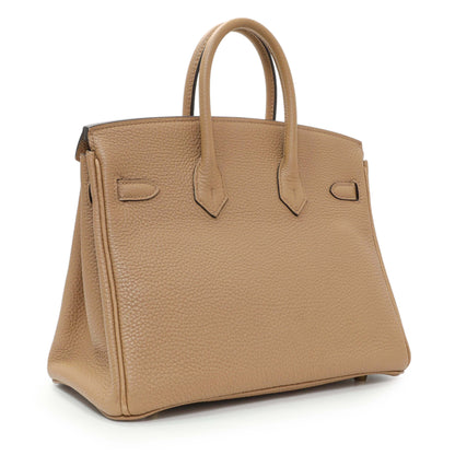Exclusive Hermes Chai Togo Birkin 25 — Side View