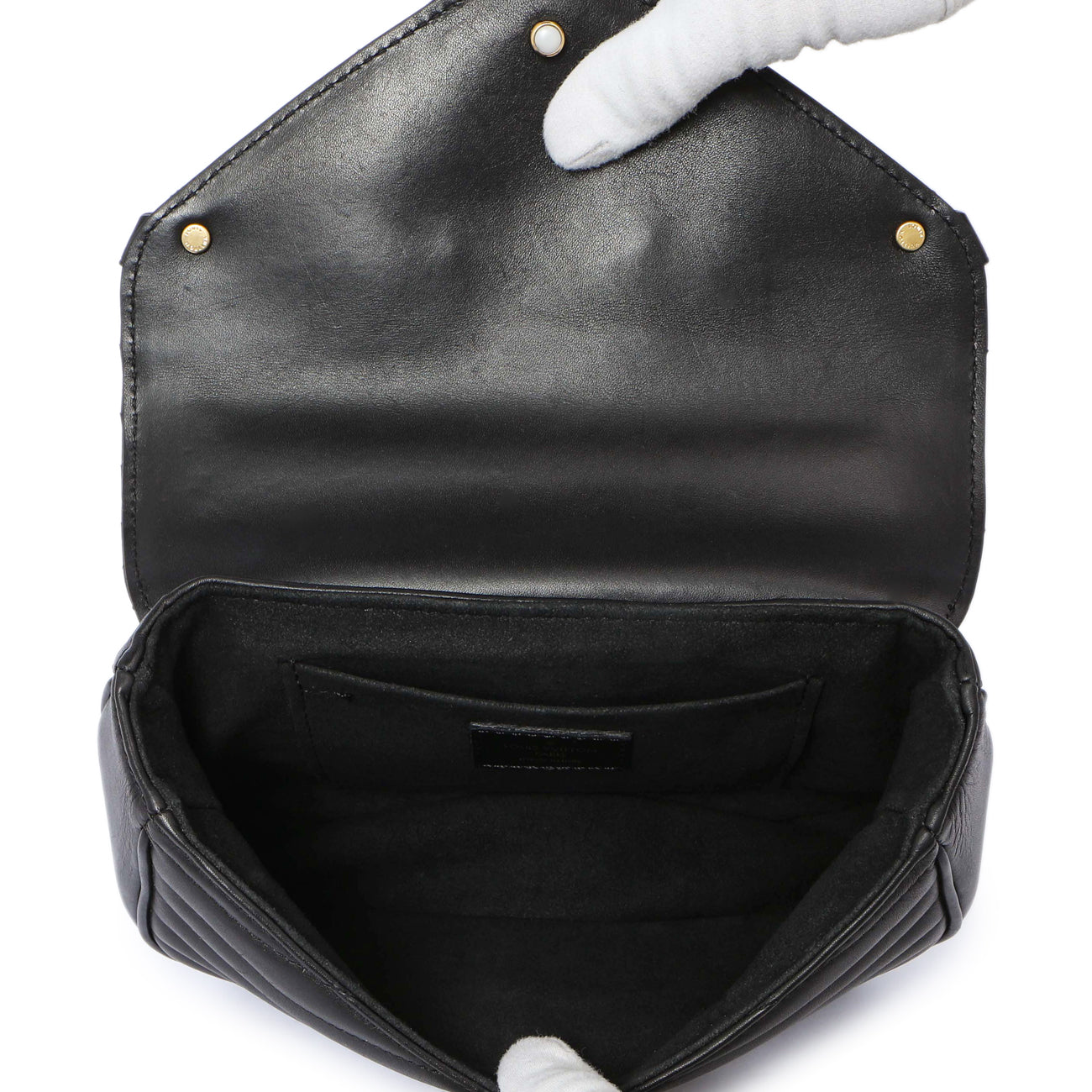 Exclusive Louis Vuitton Black Calfskin New Wave Chain PM — Detail View