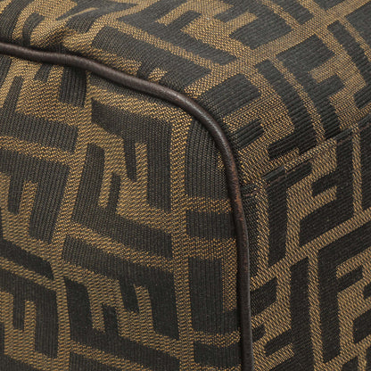 Exclusive Fendi Zucca Selleria Large Boston Bag — Top View
