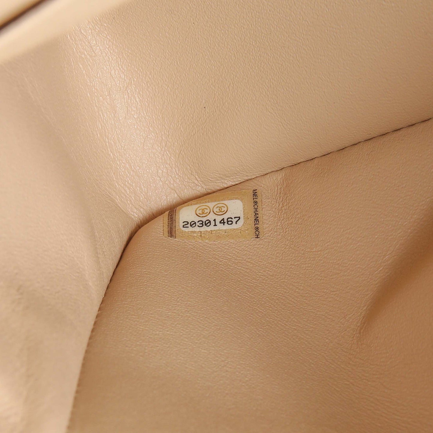 Exclusive Chanel Beige Quilted Caviar Jumbo Classic Double Flap — Lifestyle View