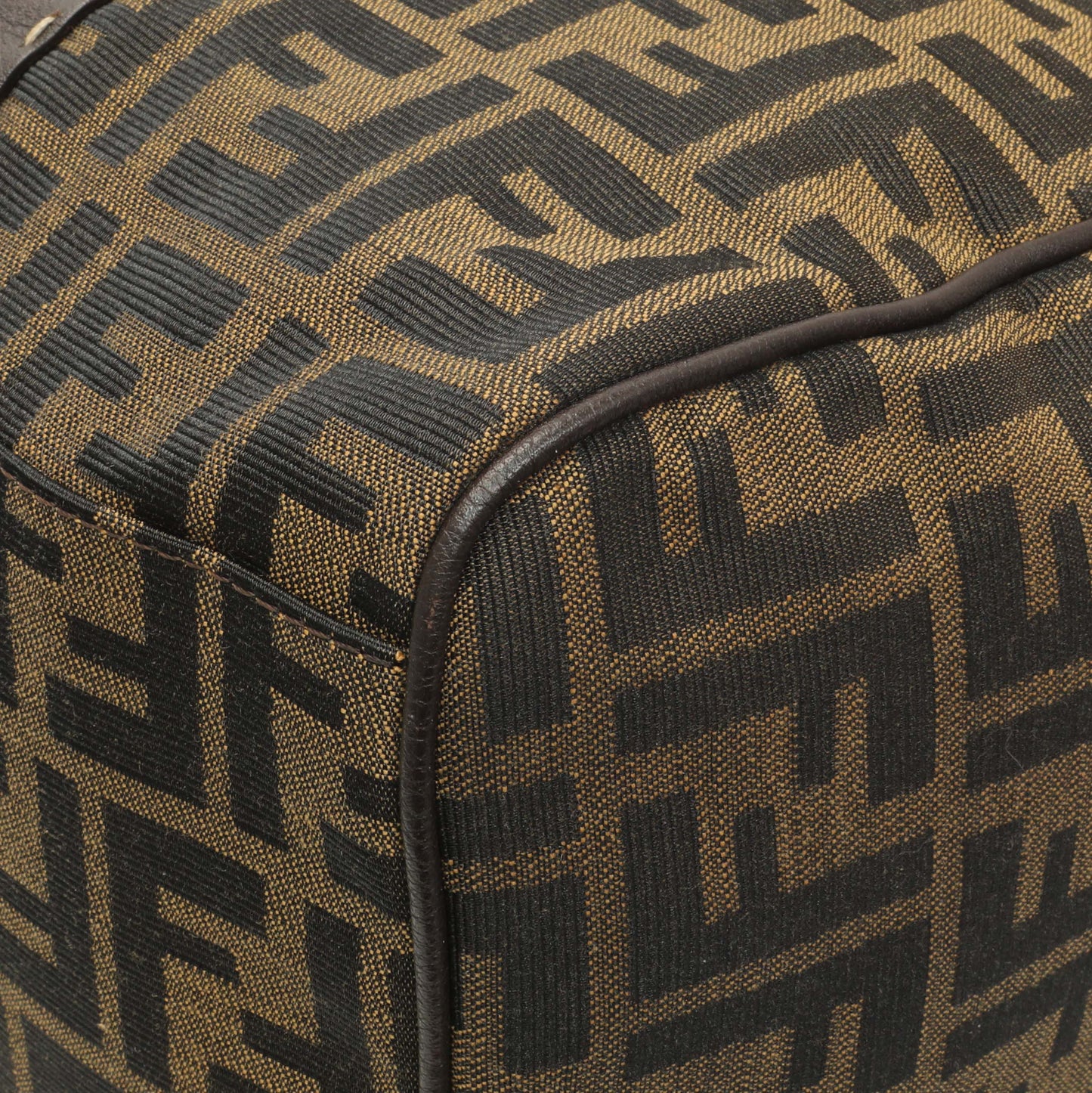 Exclusive Fendi Zucca Selleria Large Boston Bag — Alternate View 7