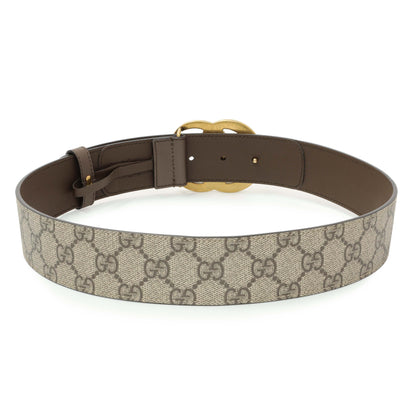 Exclusive Gucci GG Supreme Monogram Double G 40mm Belt — Side View