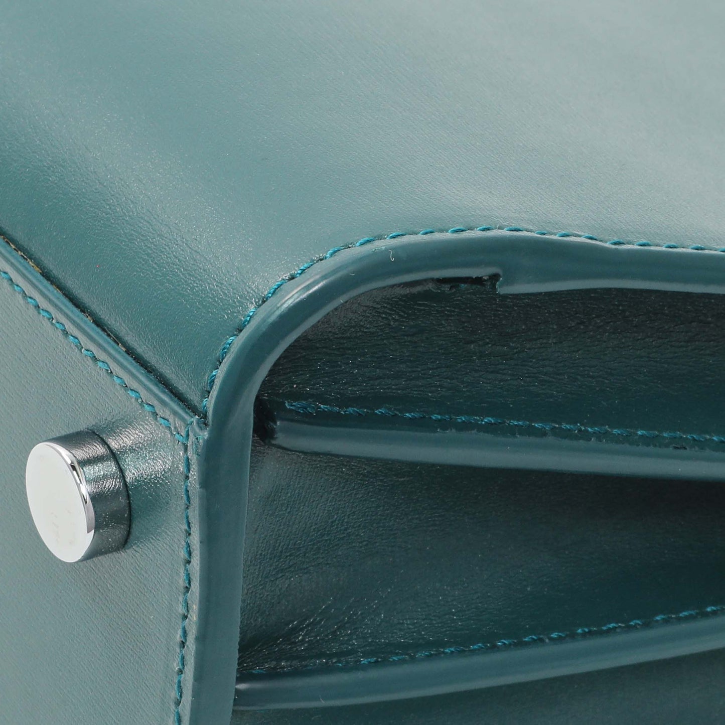 Exclusive Saint Laurent Teal Calfskin Nano Sac De Jour — Alternate View 7