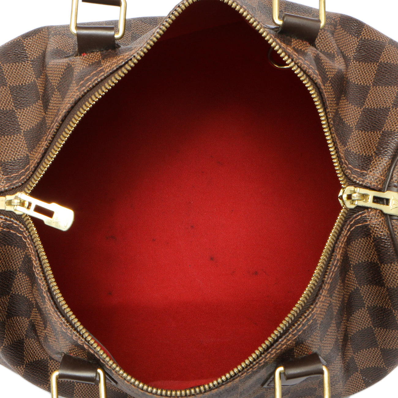 Exclusive Louis Vuitton Damier Ebene Speedy Bandouliere 30 — Alternate View 8
