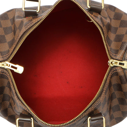 Exclusive Louis Vuitton Damier Ebene Speedy Bandouliere 30 — Alternate View 8