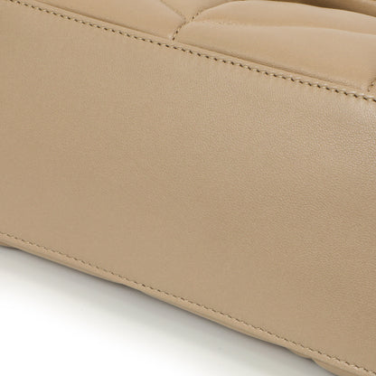 Exclusive Saint Laurent Dark Beige Lambskin Small Loulou Puffer — Alternate View 11