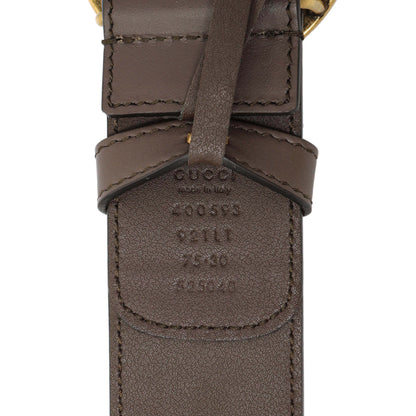 Exclusive Gucci GG Supreme Monogram Double G 40mm Belt — Top View