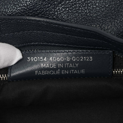 Exclusive Balenciaga Bleu Nuit Chevre Metallic Edge City — Lifestyle View