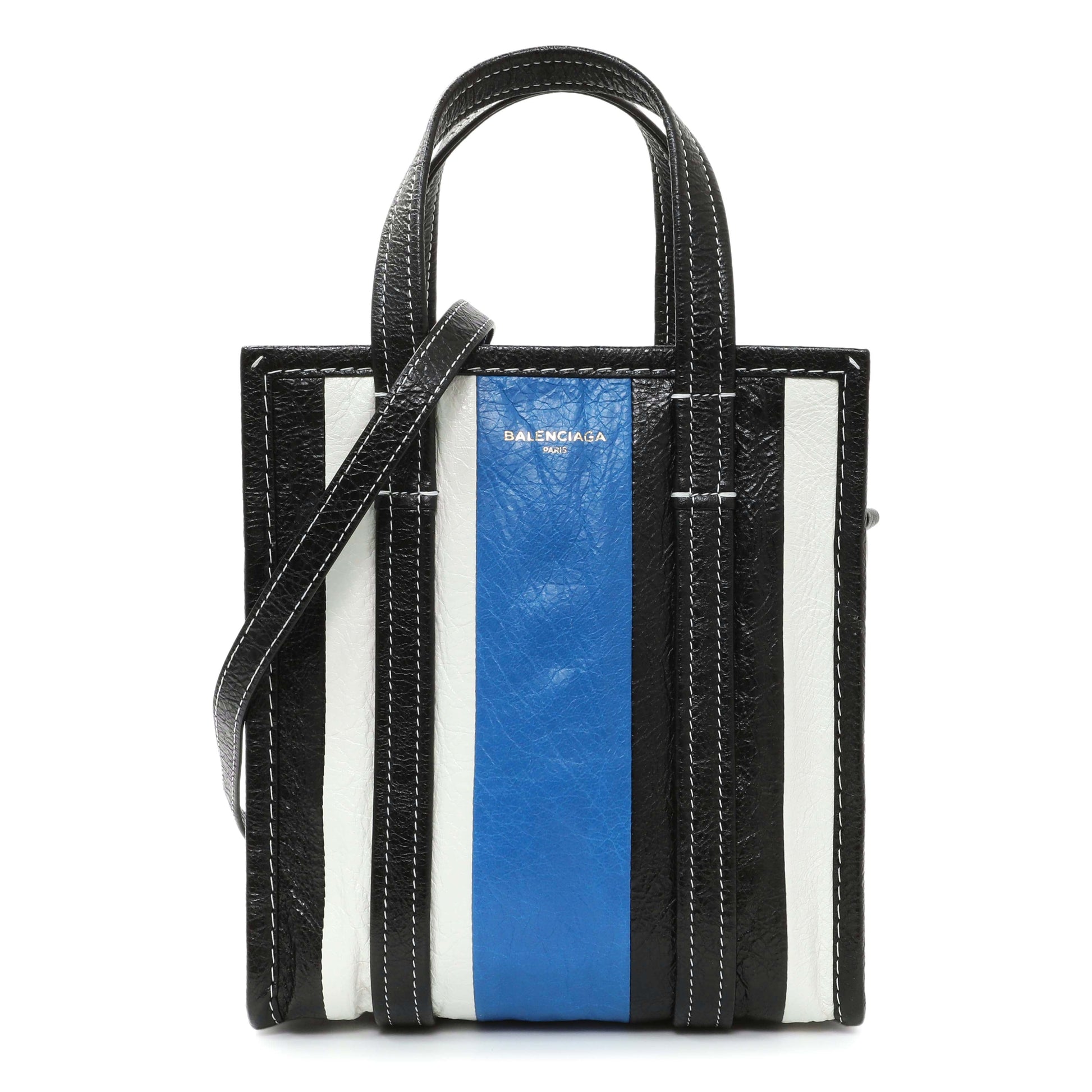 Exclusive Balenciaga Agneau XS Bazar Shopper Tote — Front View