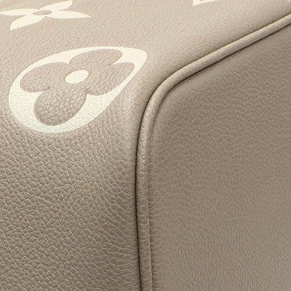 Exclusive Louis Vuitton Tourterelle Creme Empreinte Monogram Giant Neonoe MM — Top View