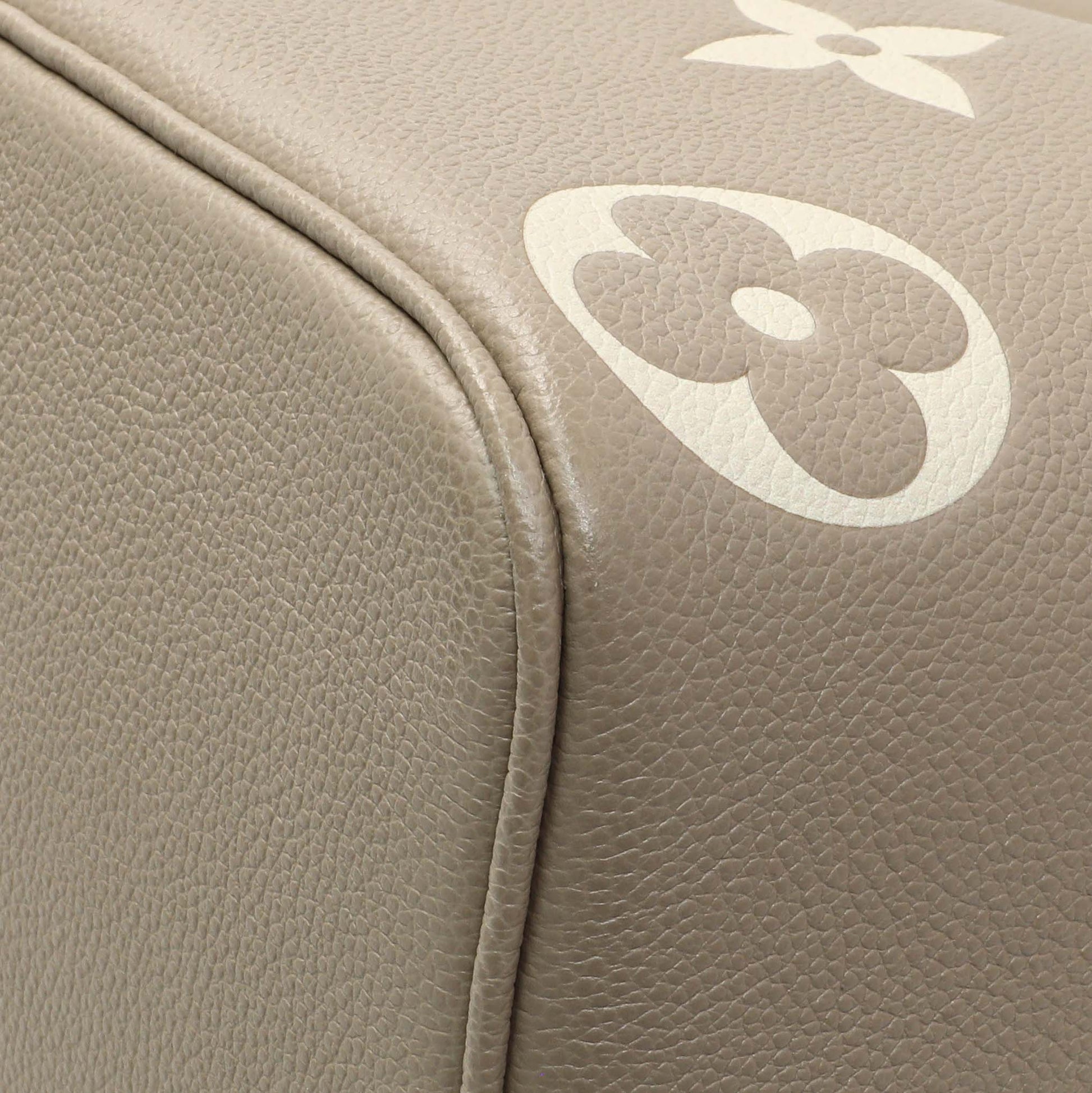 Exclusive Louis Vuitton Tourterelle Creme Empreinte Monogram Giant Neonoe MM — Alternate View 7