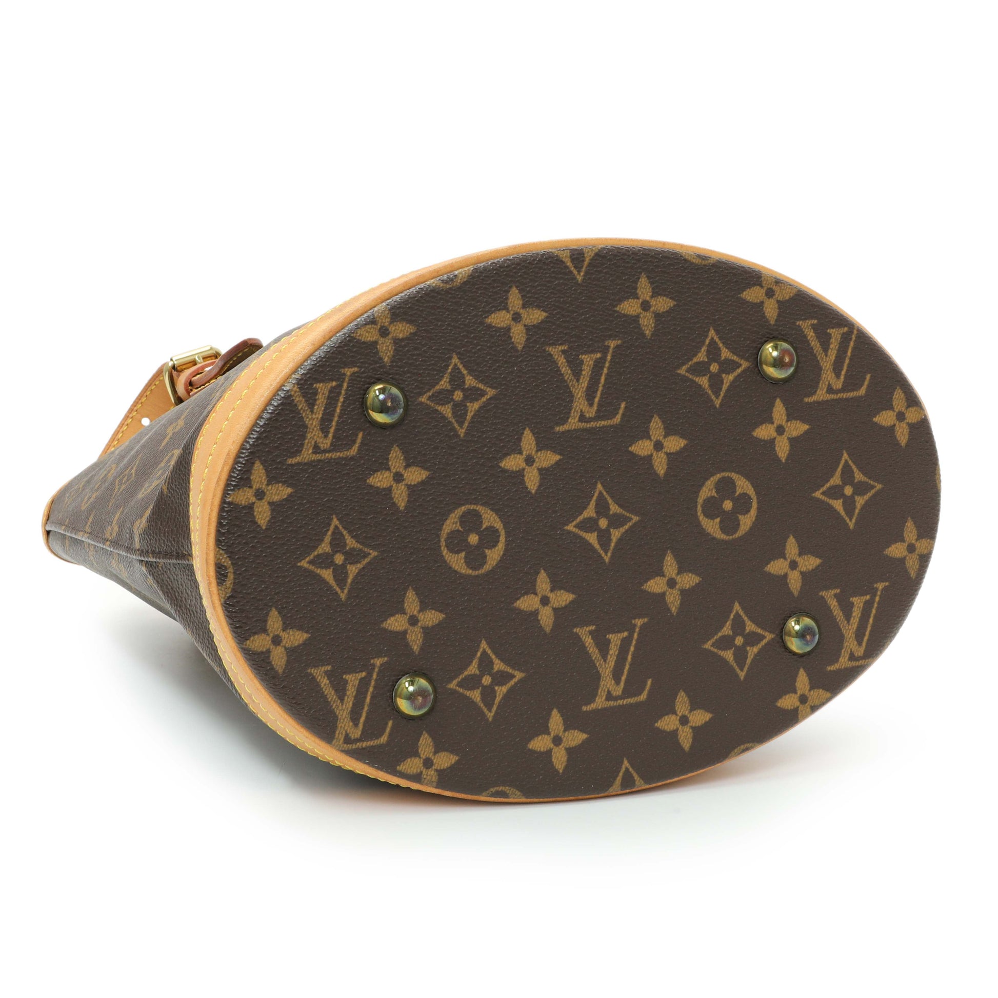 Exclusive Louis Vuitton Monogram Petit Bucket 23 — Back View