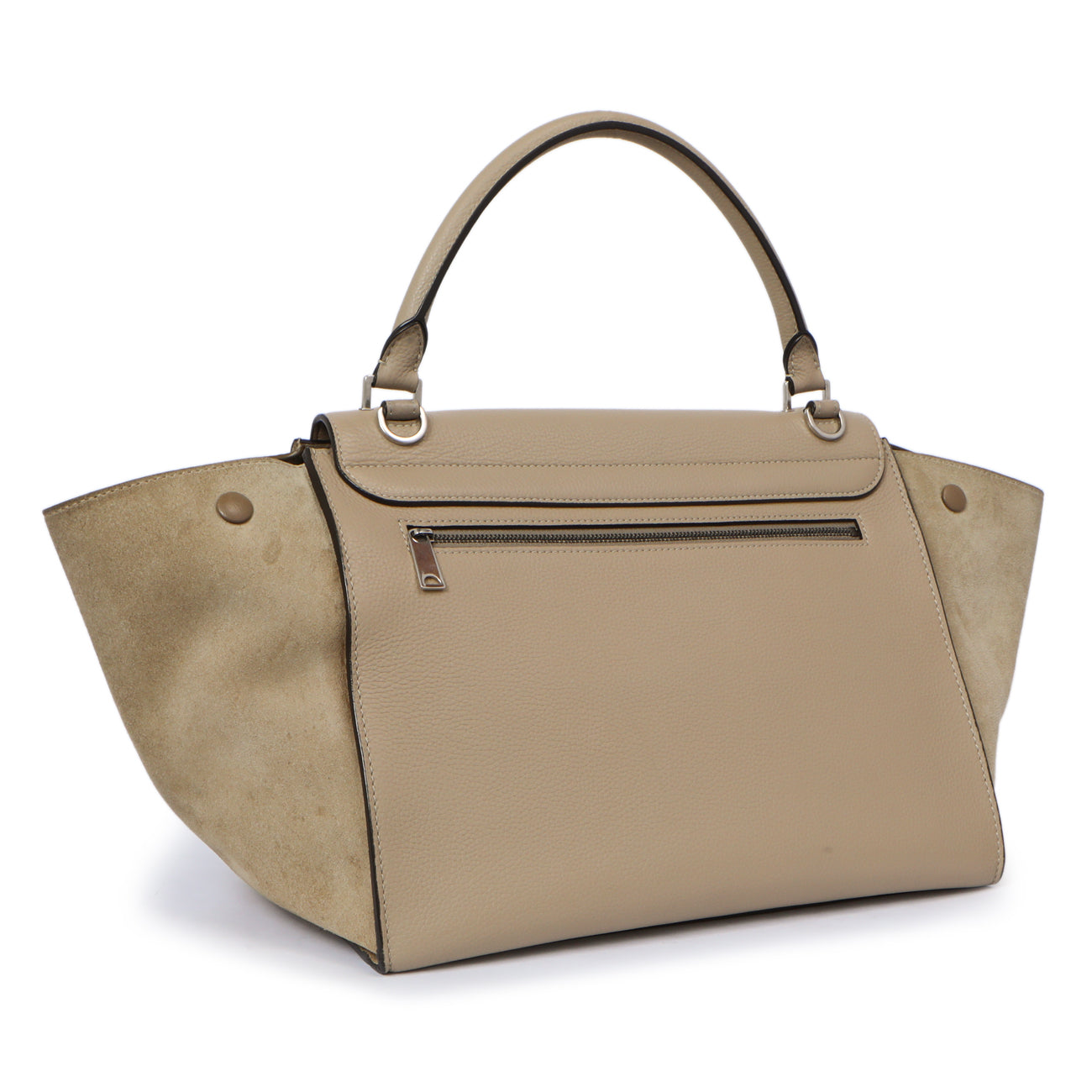 Exclusive Celine Dune Drummed Calfskin & Suede Medium Trapeze — Side View