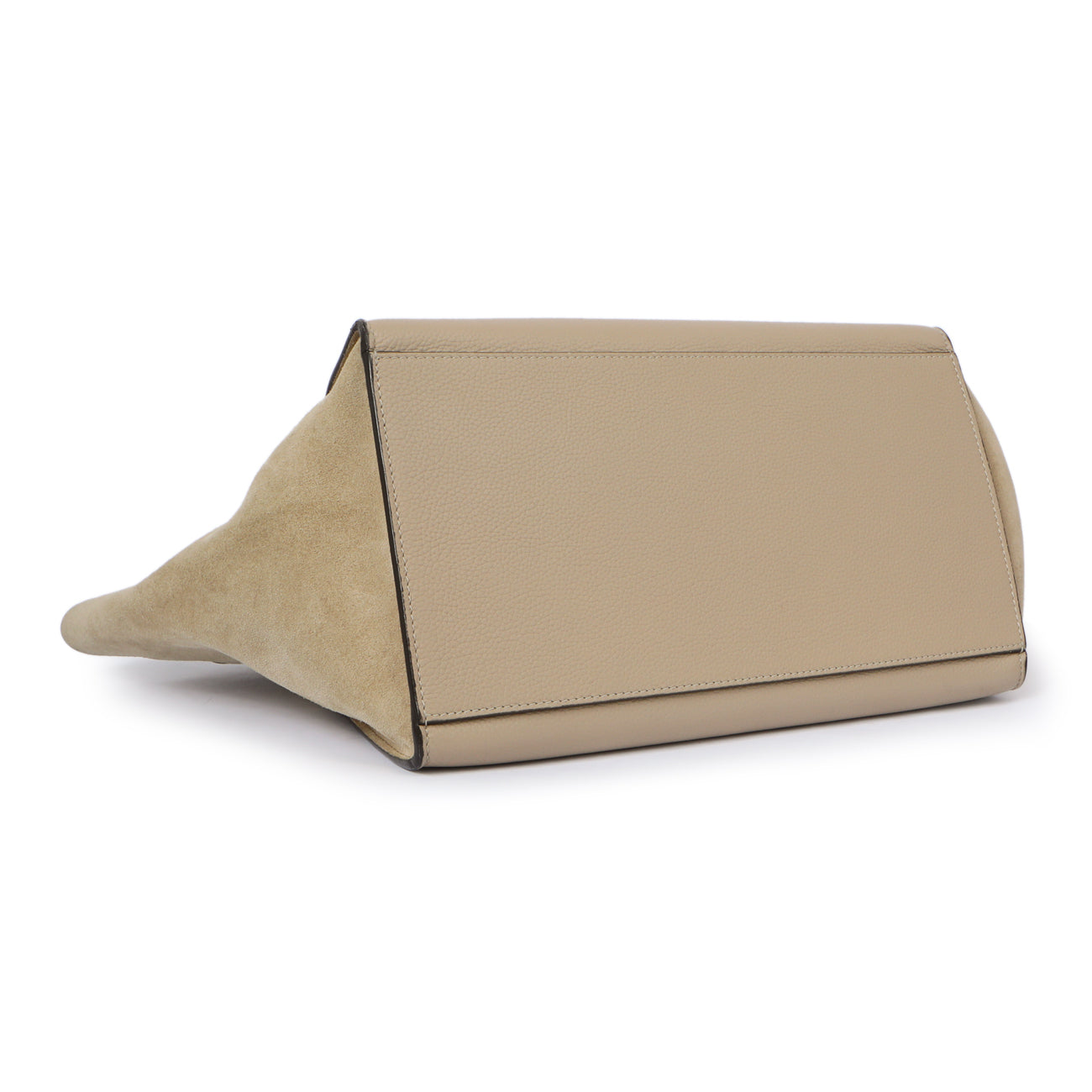 Exclusive Celine Dune Drummed Calfskin & Suede Medium Trapeze — Back View