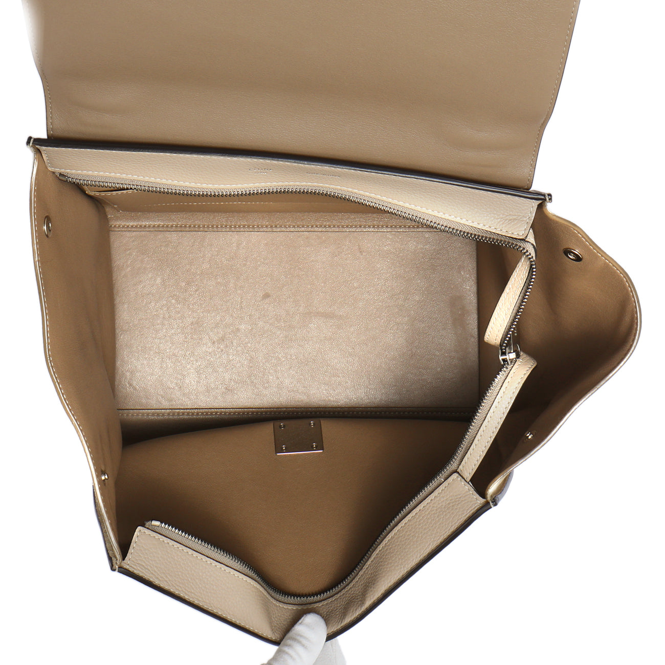 Exclusive Celine Dune Drummed Calfskin & Suede Medium Trapeze — Alternate View 8