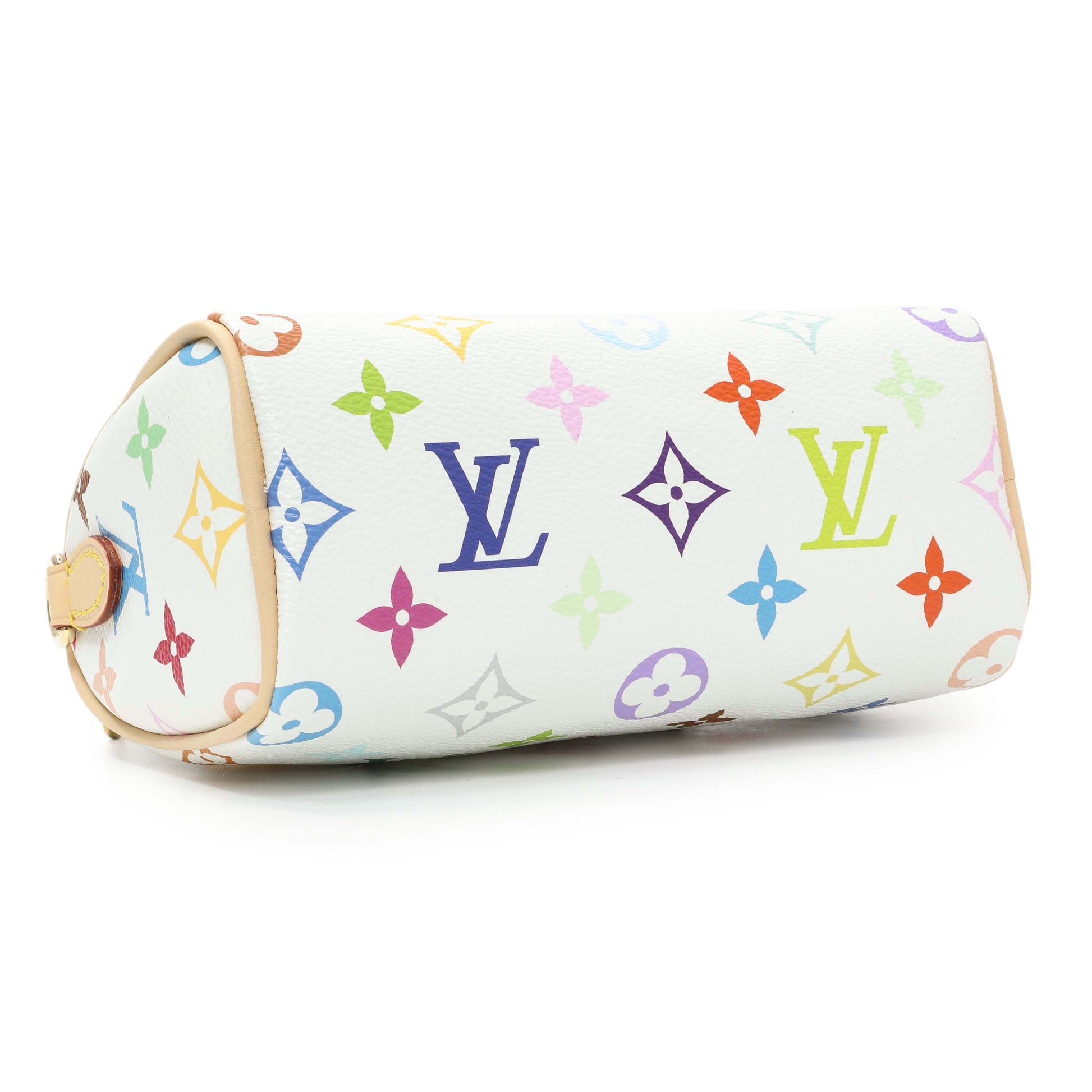 Exclusive Louis Vuitton X Takashi Murakami Monogram Multicolor Nano Speedy — Back View