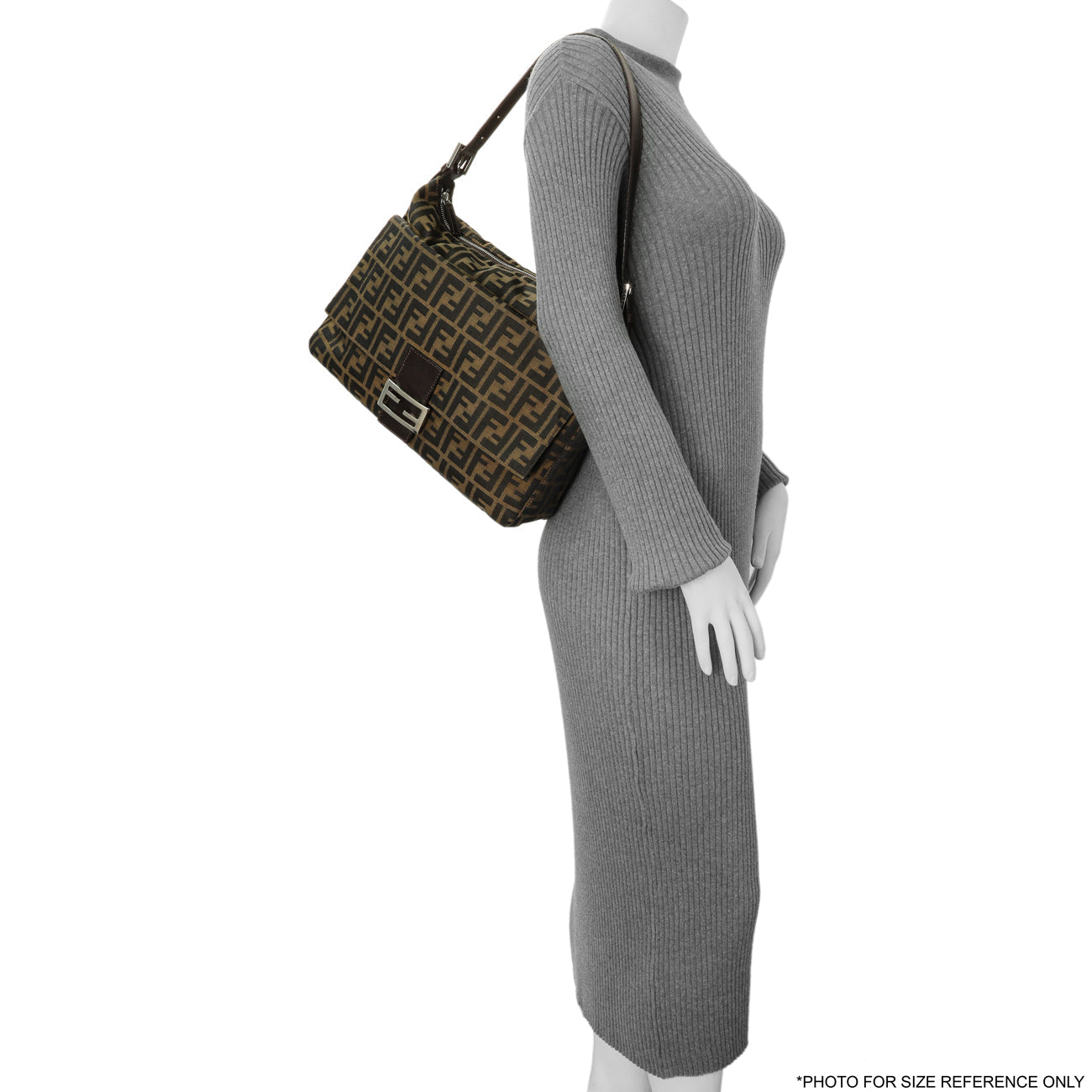 Exclusive Fendi Zucca Mama Baguette Zip Shoulder Bag — Alternate View 12
