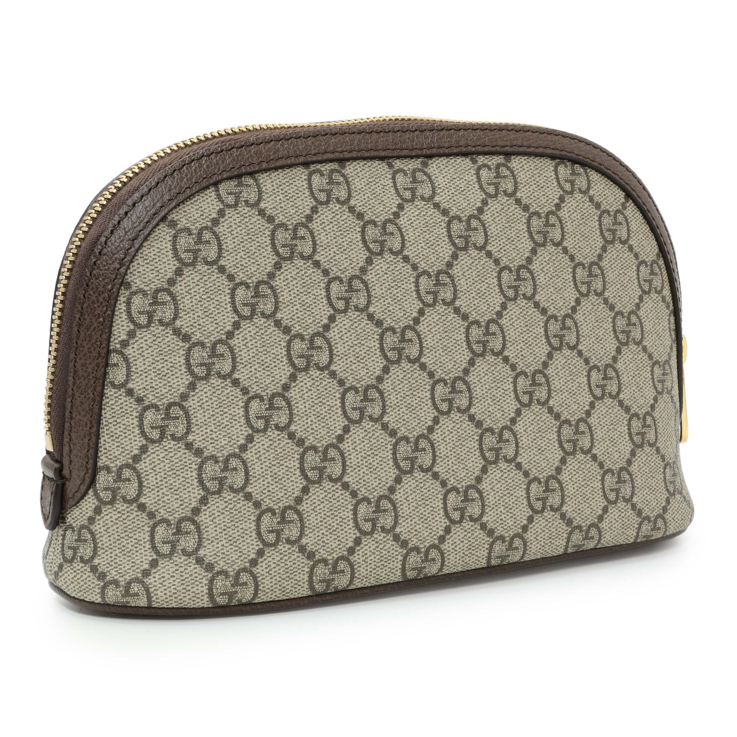Exclusive Gucci GG Supreme Monogram Ophidia Cosmetic Case — Side View