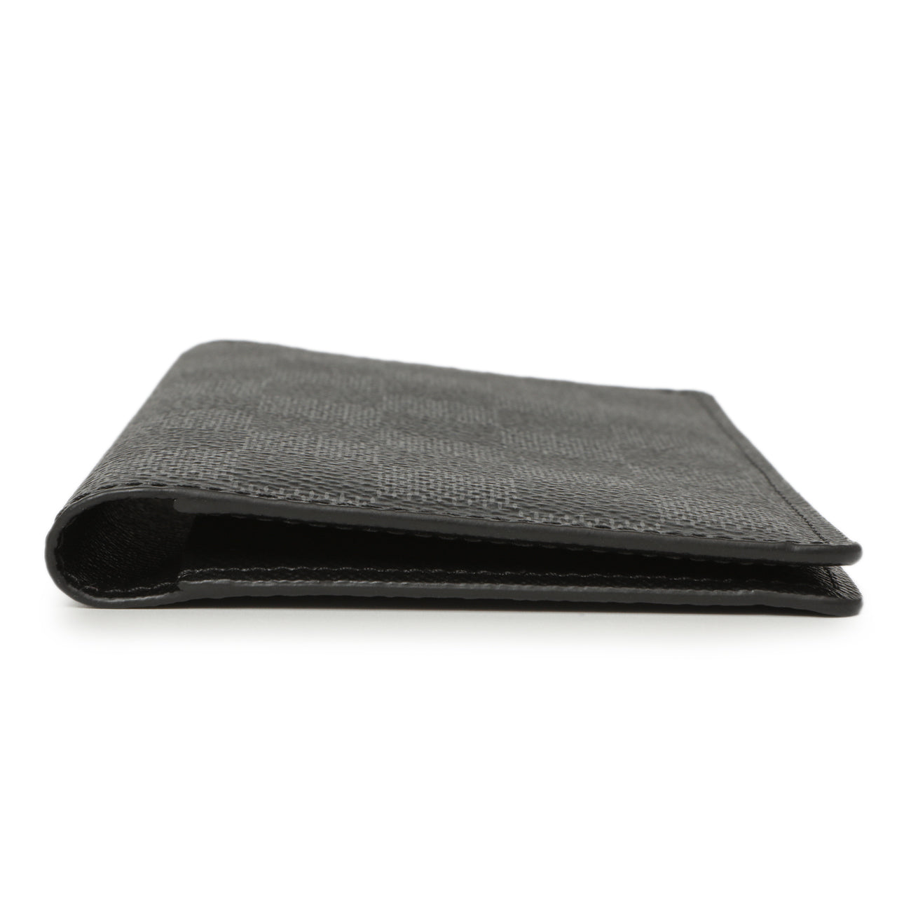 Exclusive Louis Vuitton Damier Graphite Checkbook Cover Wallet — Back View