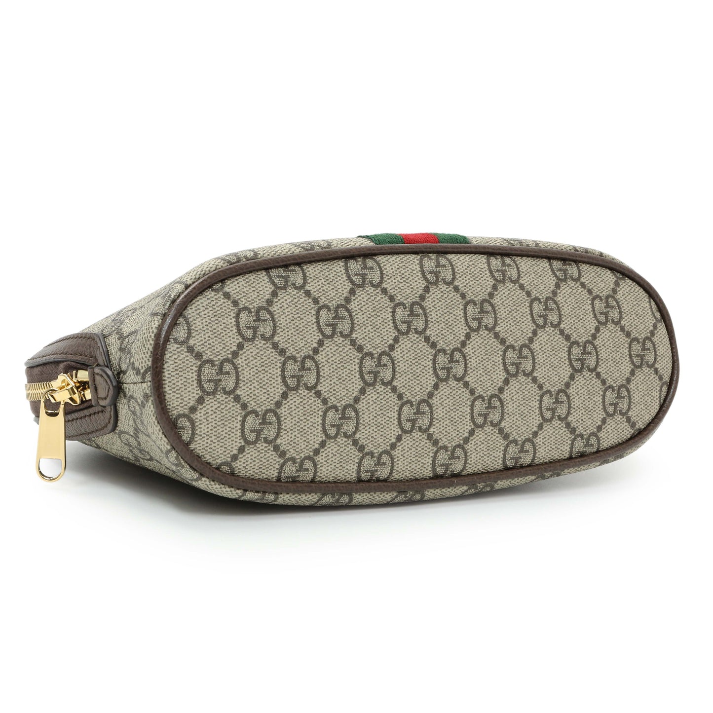 Exclusive Gucci GG Supreme Monogram Ophidia Cosmetic Case — Back View