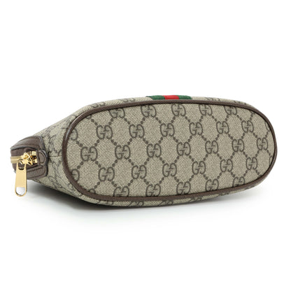 Exclusive Gucci GG Supreme Monogram Ophidia Cosmetic Case — Back View