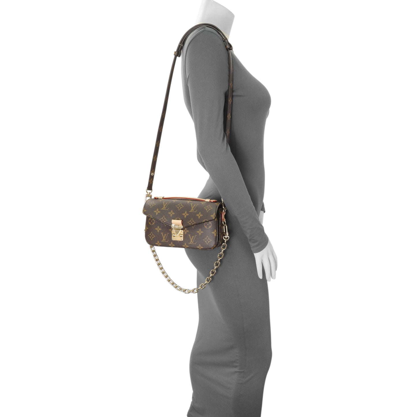 Exclusive Louis Vuitton Monogram Pochette Metis East West — Lifestyle View
