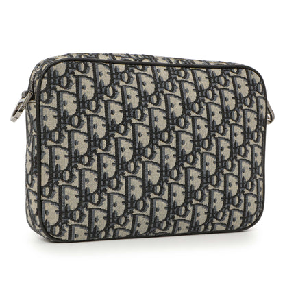 Exclusive Christian Dior Oblique Saddle Triple Pouch — Back View