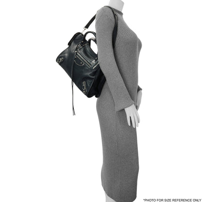 Exclusive Balenciaga Bleu Nuit Chevre Metallic Edge City — Alternate View 8