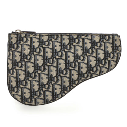 Exclusive Christian Dior Oblique Saddle Triple Pouch — Detail View