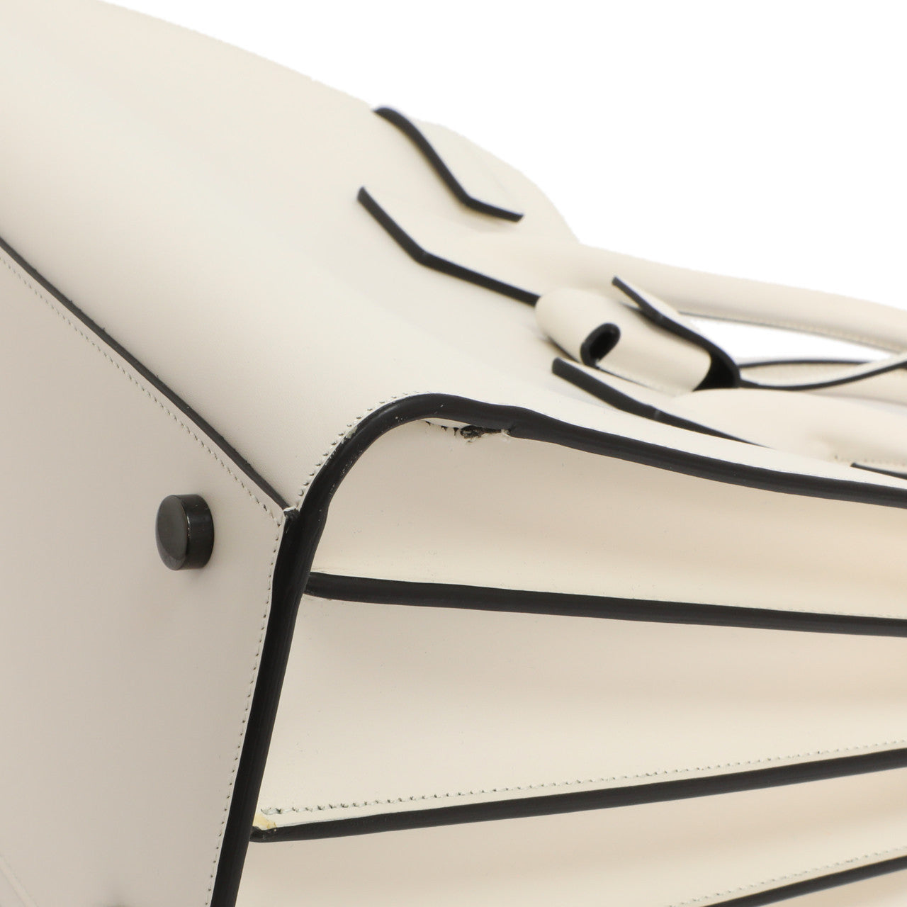 Exclusive Saint Laurent White Calfskin Small Sac De  Jour — Alternate View 14