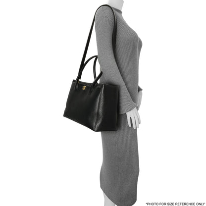 Exclusive Chanel Black Calfskin Cerf Executive Shopper Tote — Alternate View 13